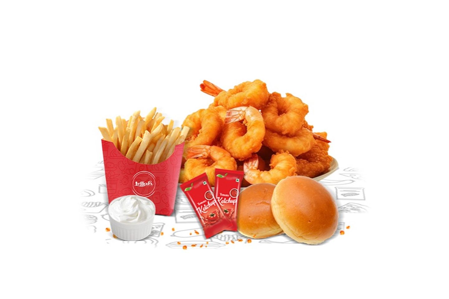 20 Pcs Broasted Shrimp