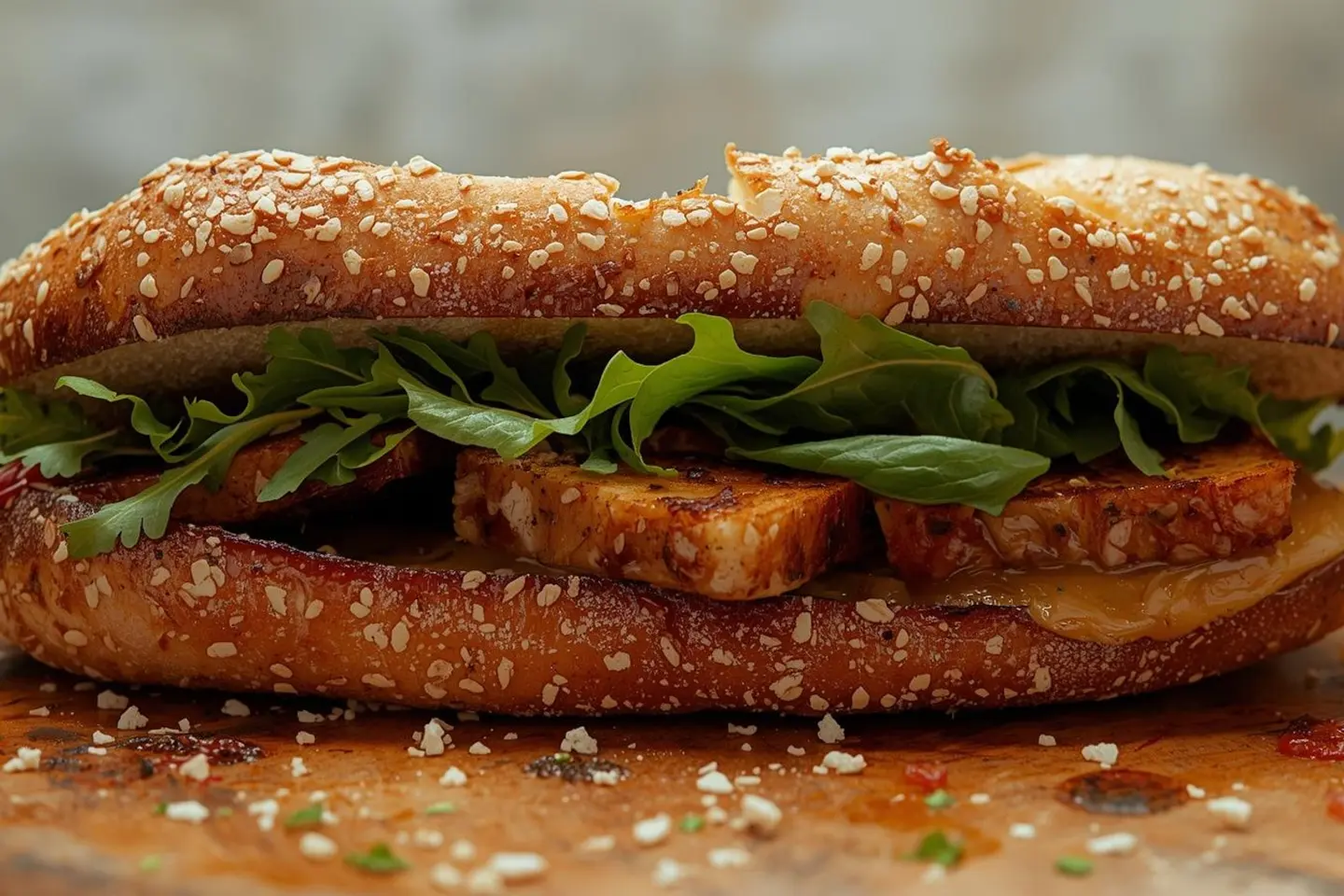 Halloumi Sandwich With Brown Bread