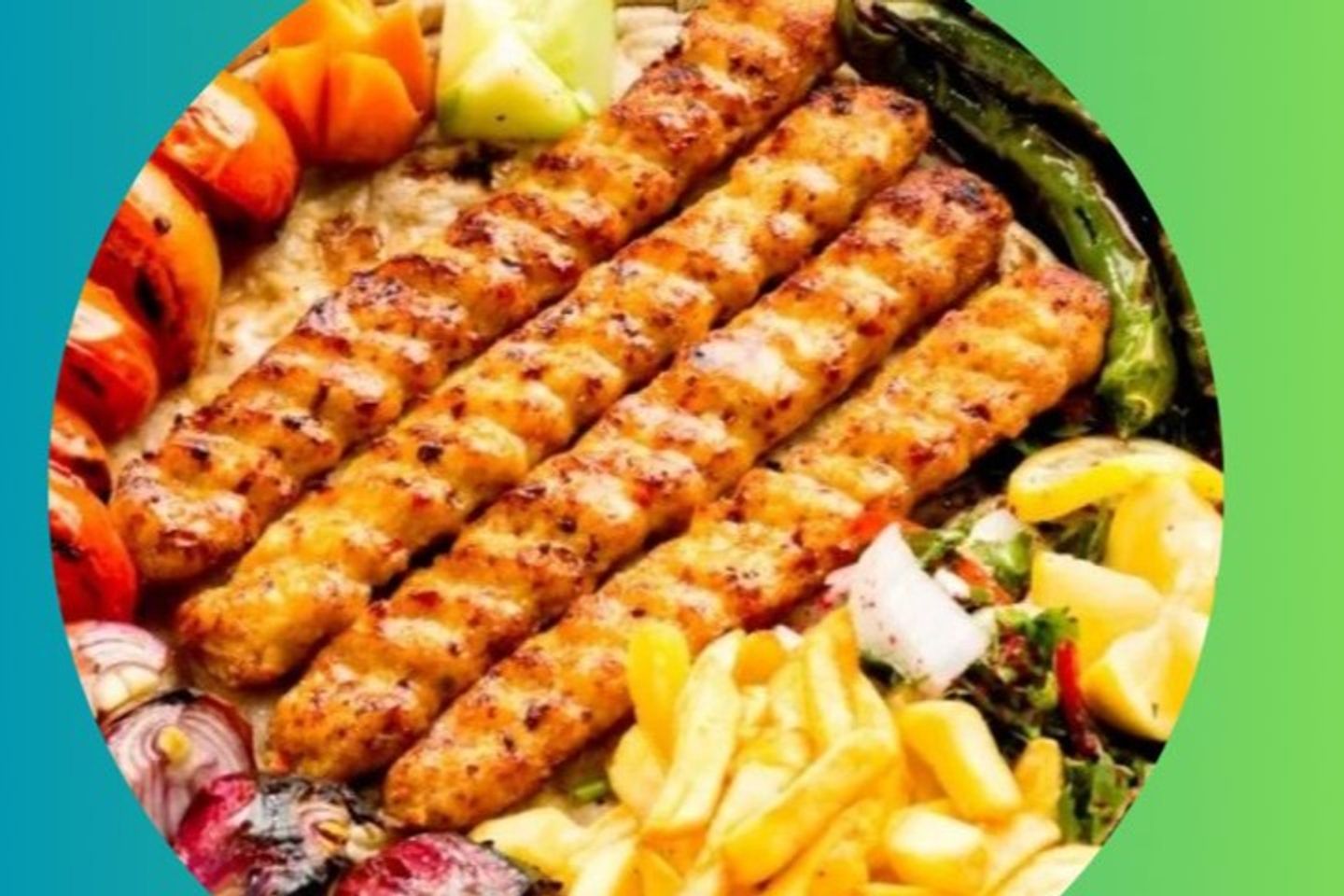 كباب دجاج طازج