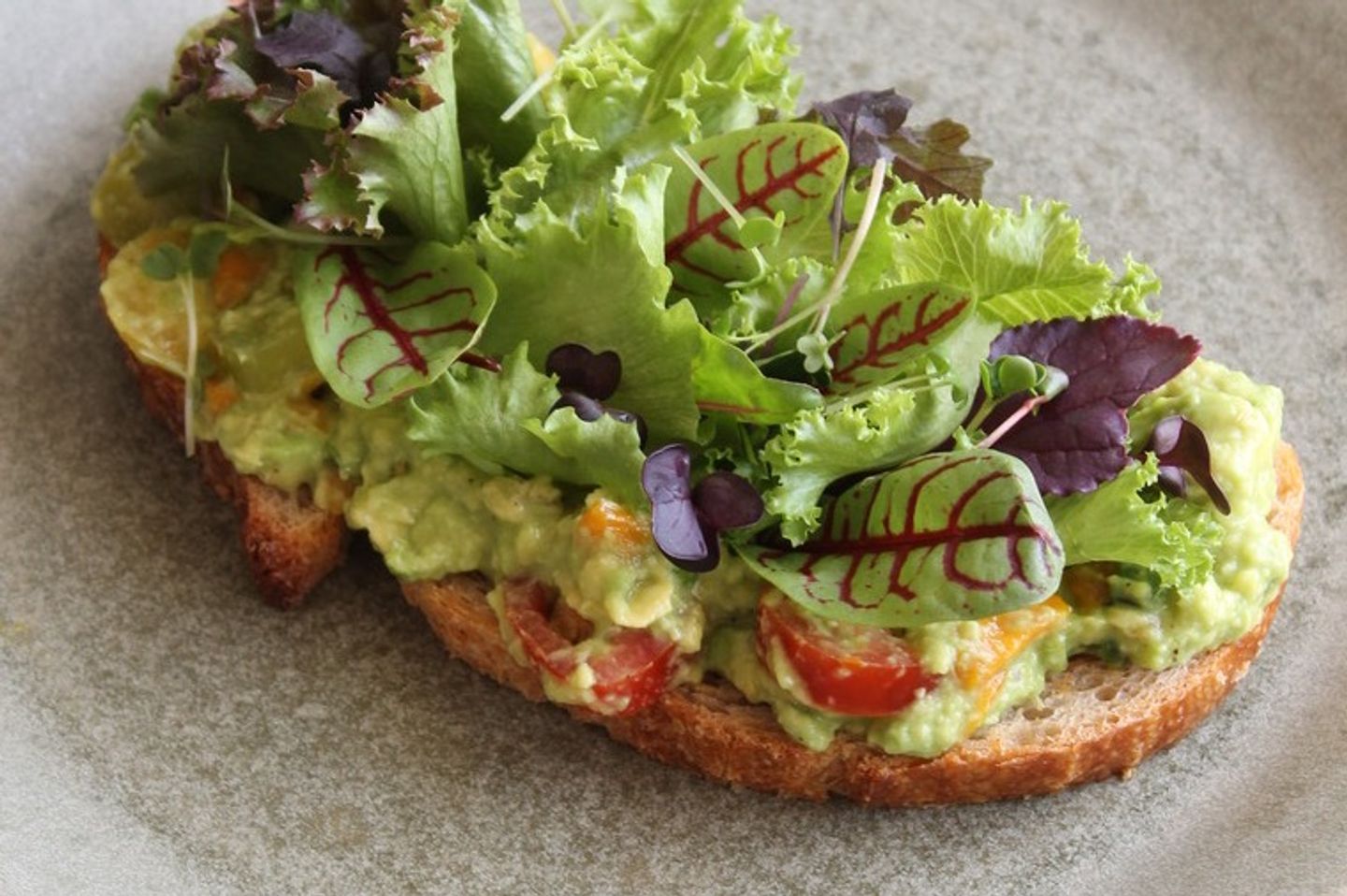 Green Guacamole Tartine