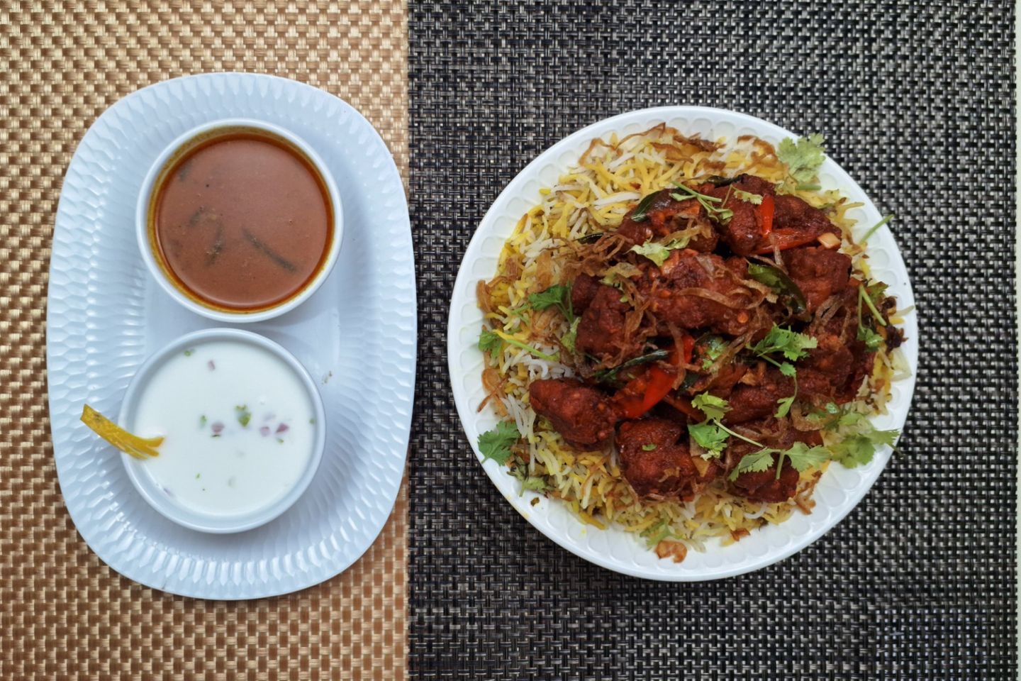 رز البرياني مع دجاج ٦٥