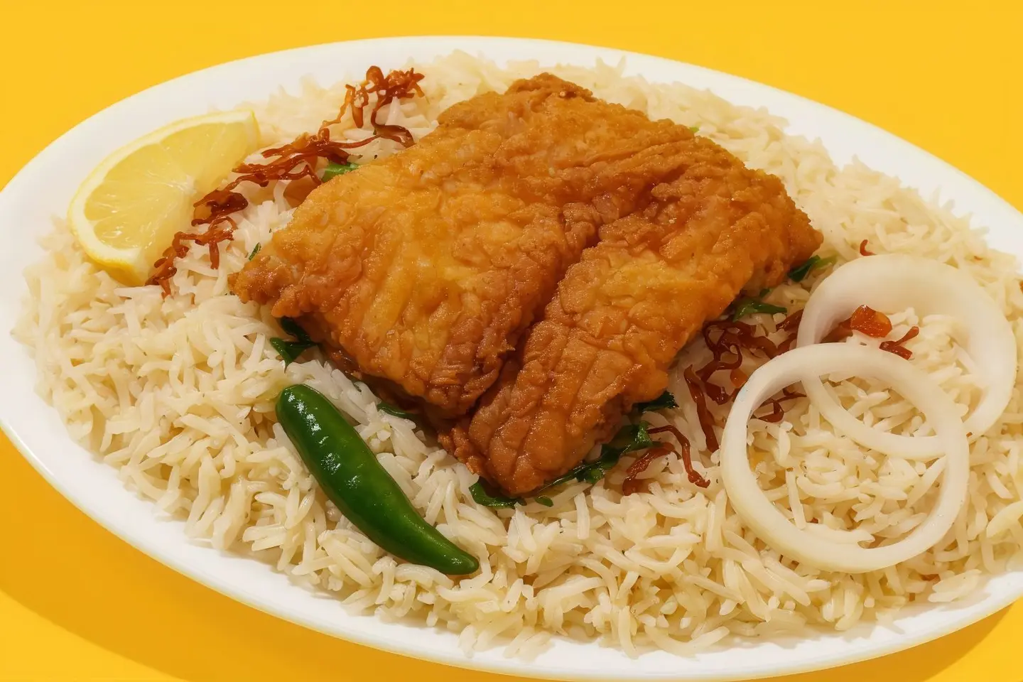 وجبة سمك مقلية