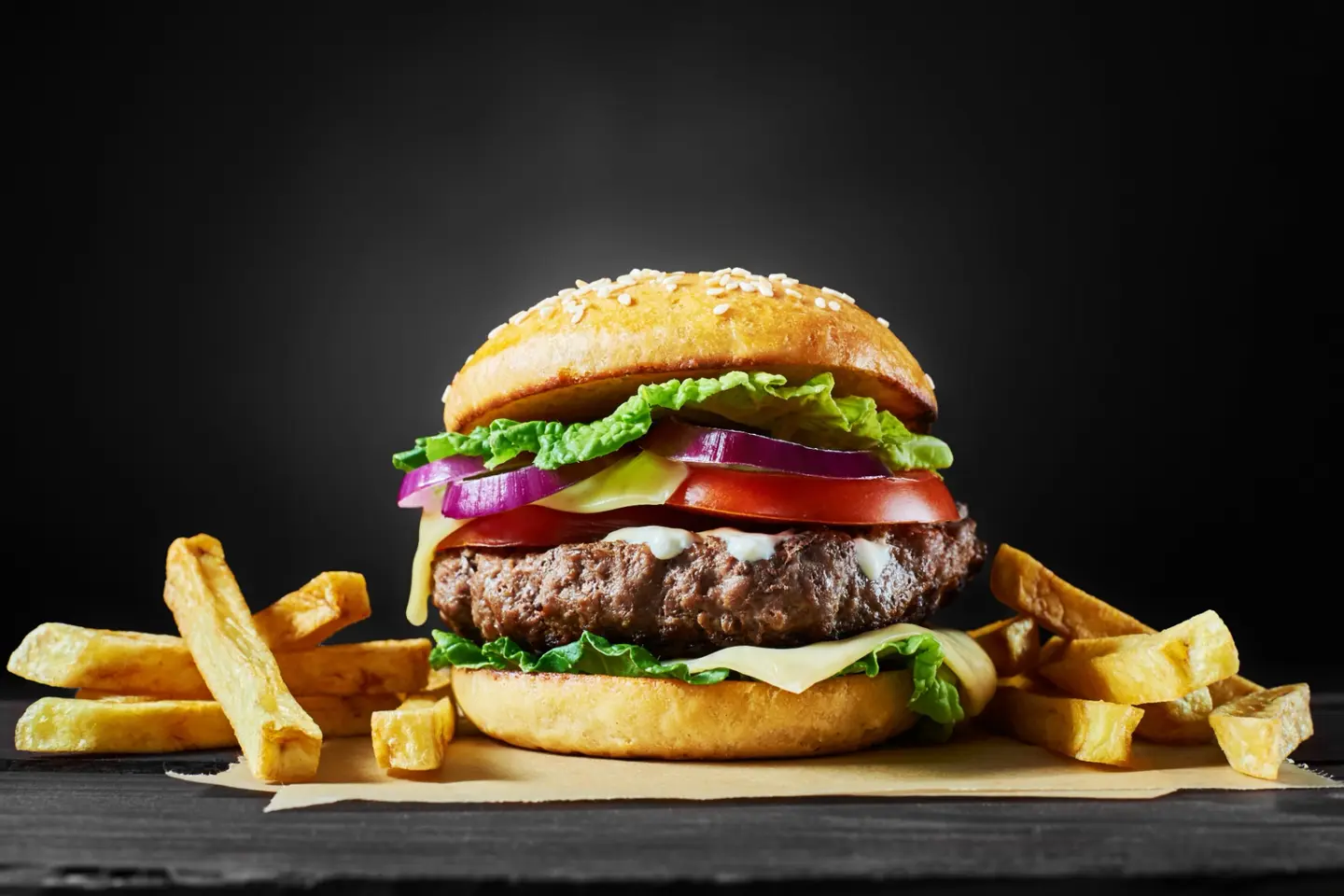 Lamb Burger Combo
