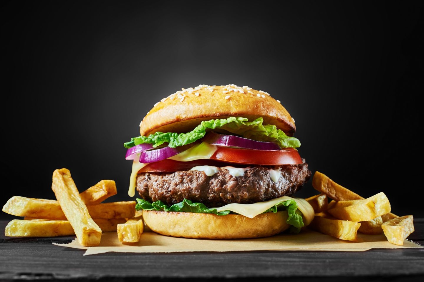 Lamb Burger Combo