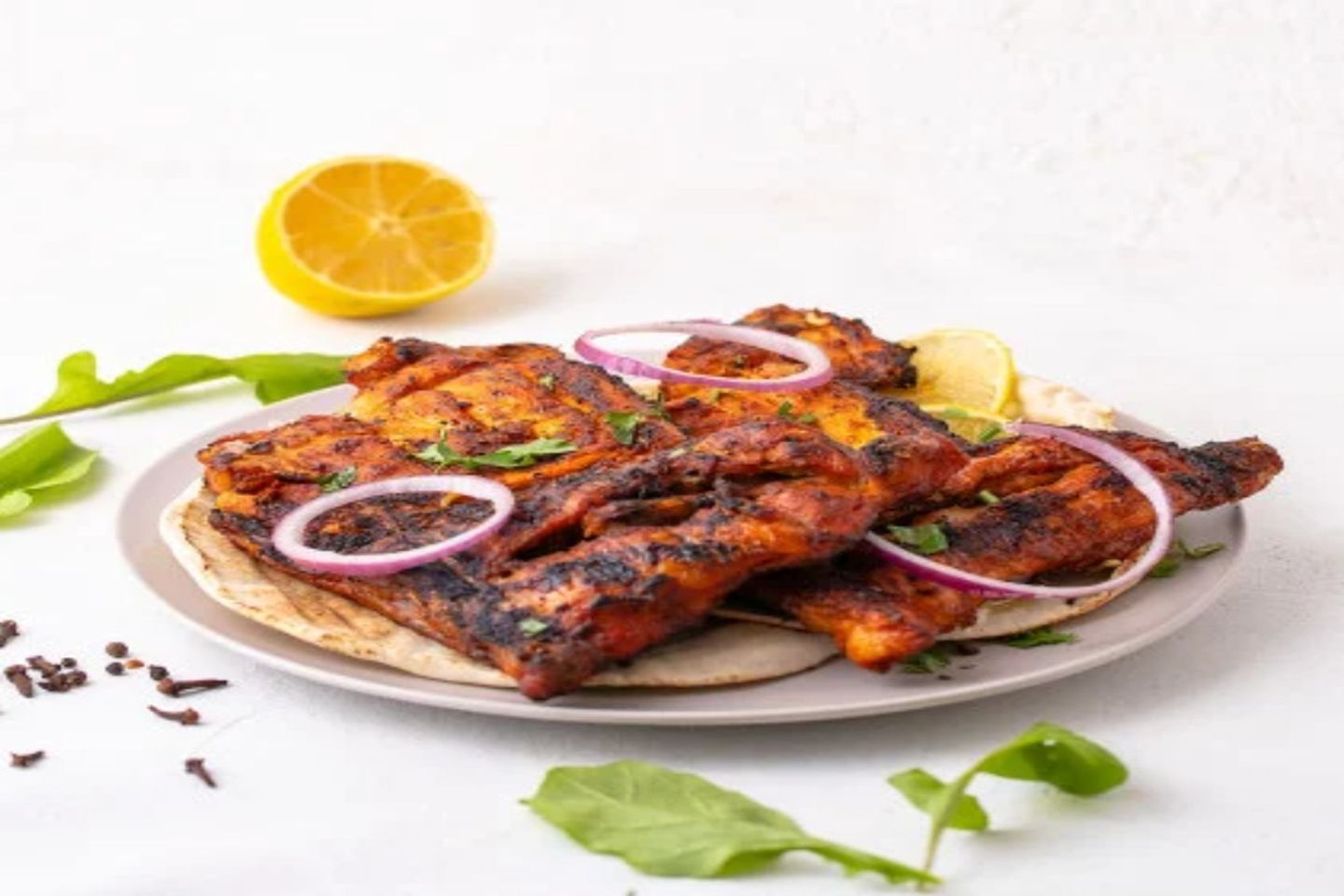 حبه دجاج على الفحم بدون الأرز