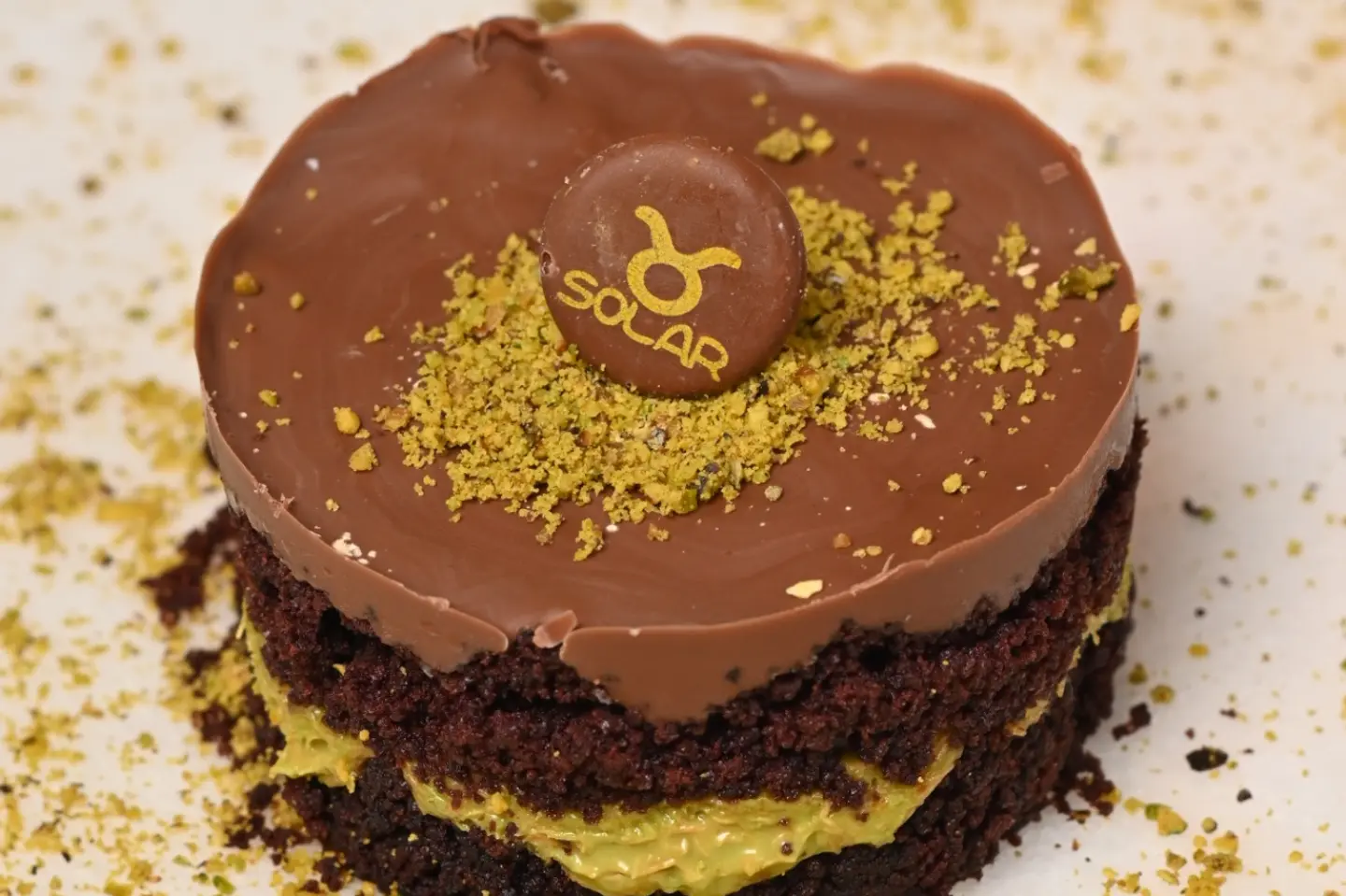 Pistachio Kunafa Cake
