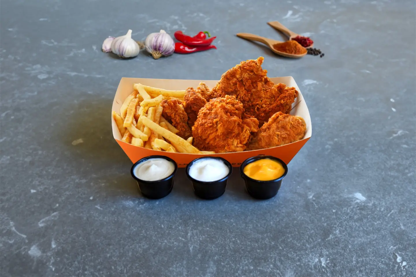 Broasted Chicken Mubahar - Al Lahib Chicken Mubahar