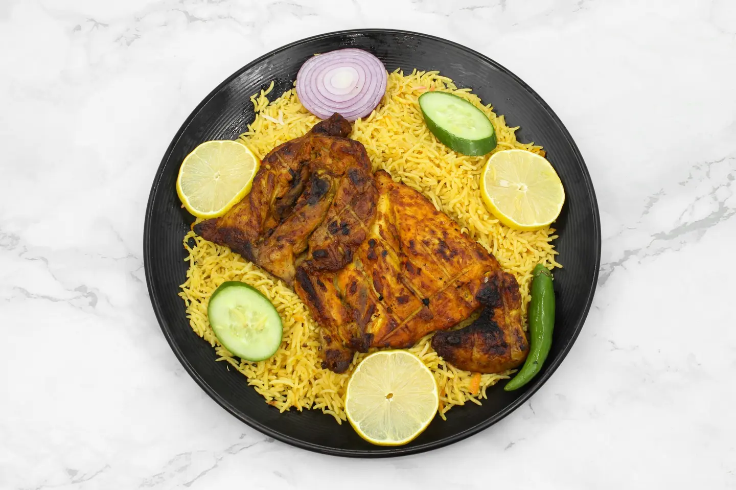 Half On Charcoal With Rice