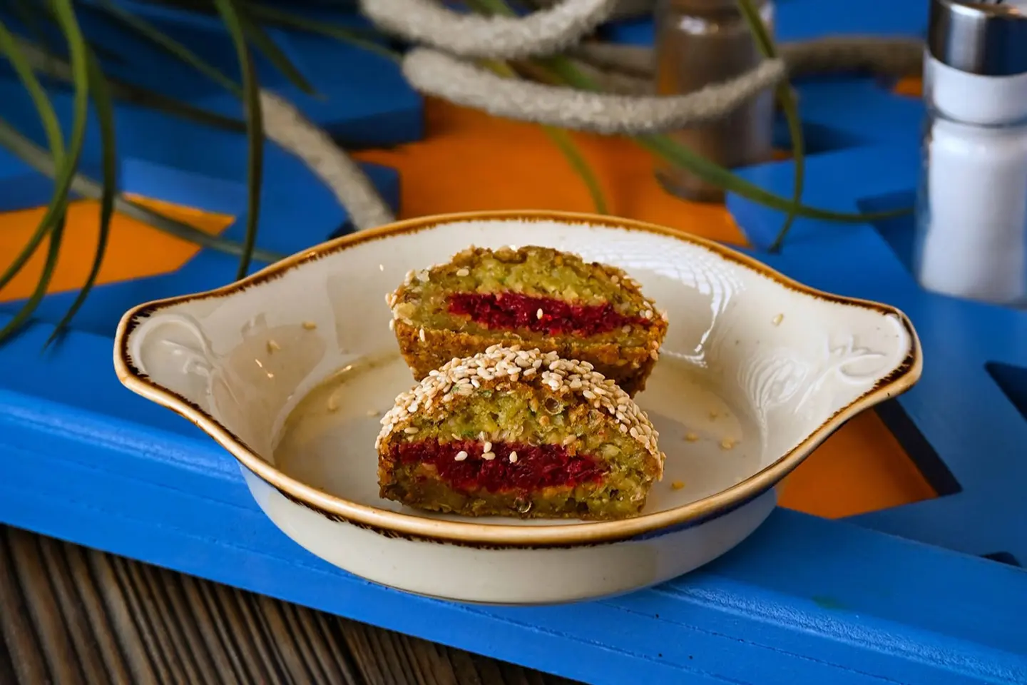 Falafel Stuffed With Onion