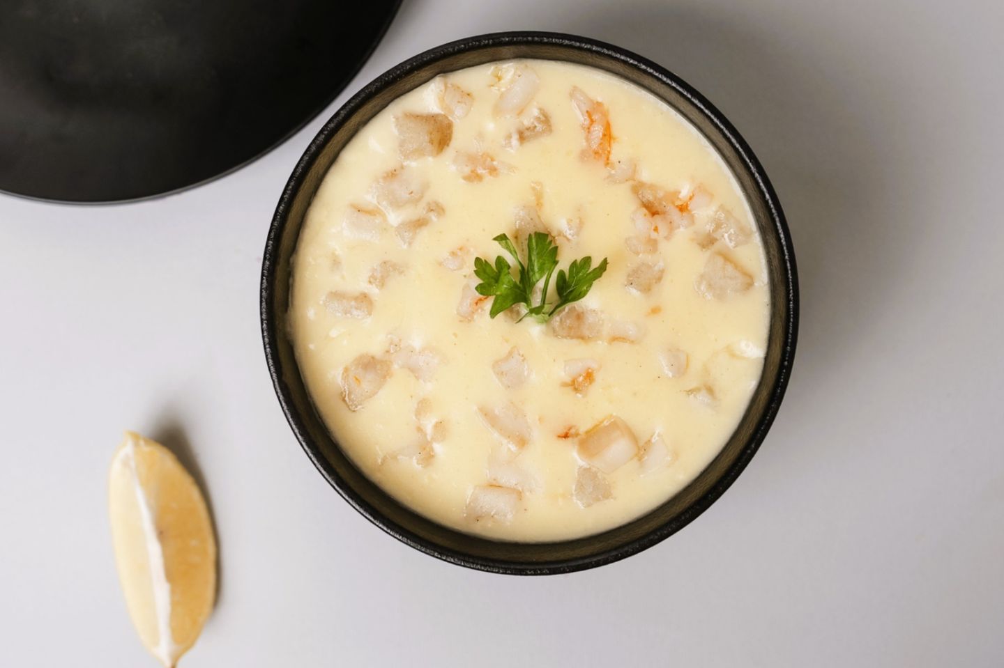 شوربة كريمة ثمار البحر