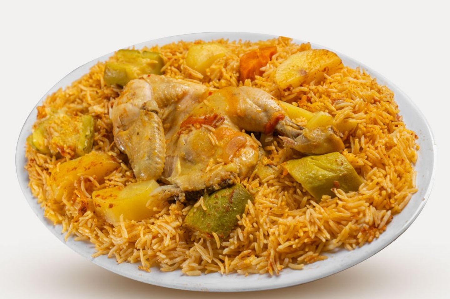 Half Chicken Madghot With Vegetables