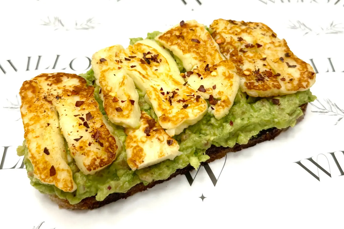 Avocado Toast With Halloumi