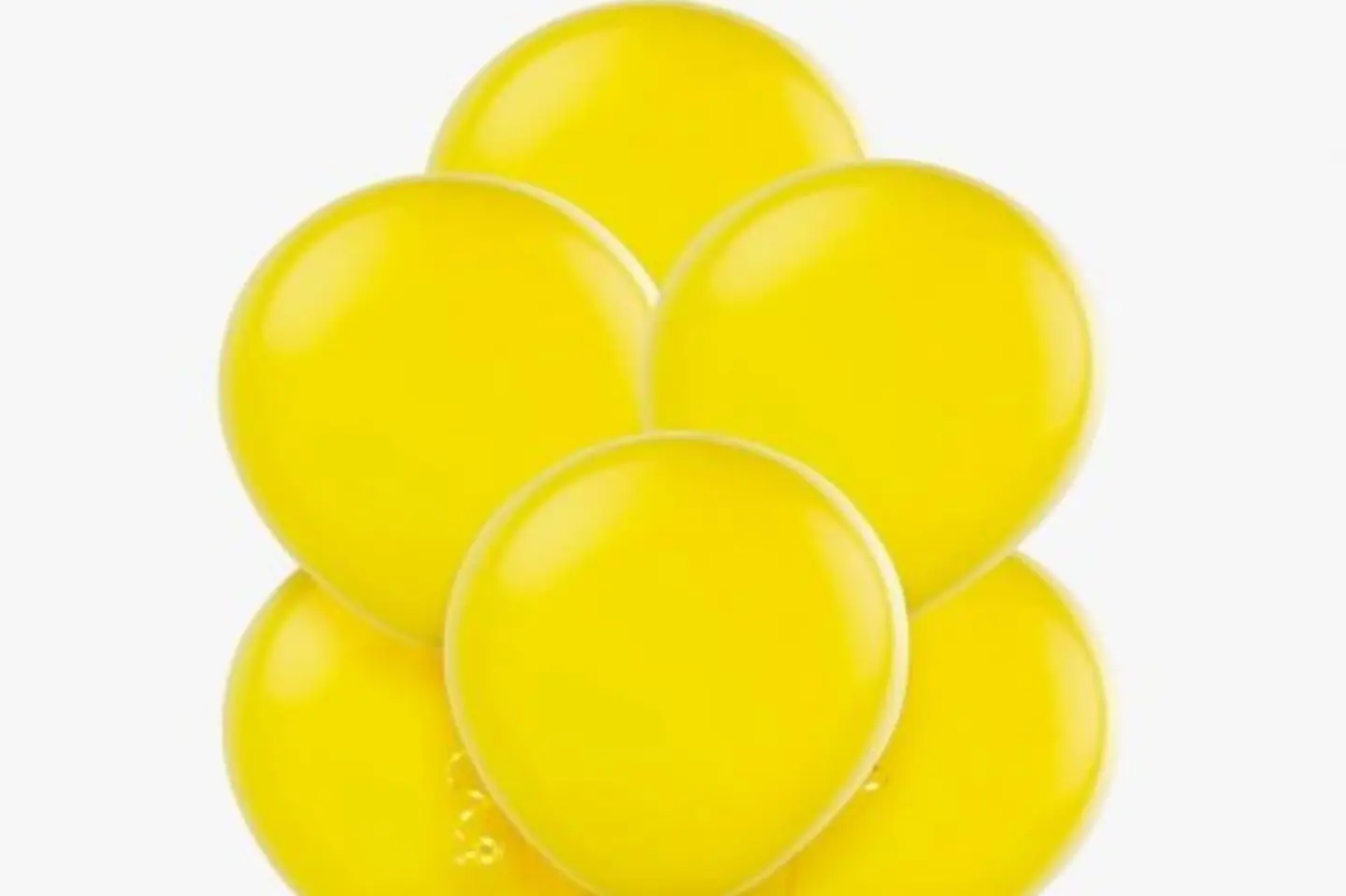 باقة بالونات هيليوم اصفر