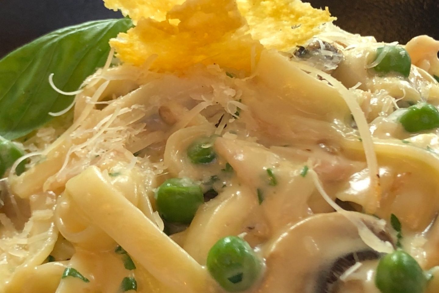 Fettuccine Boscaiola With Chicken