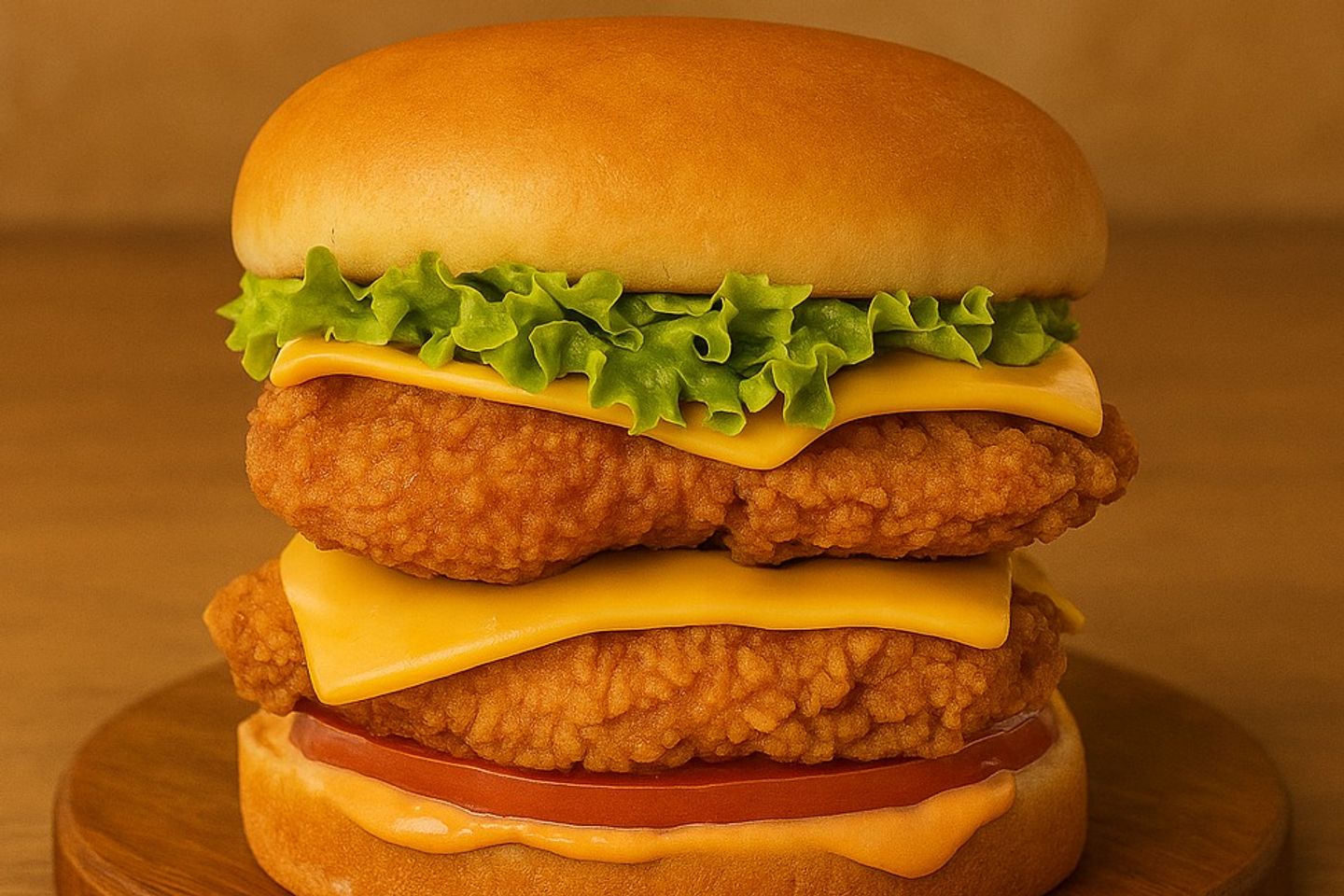 Double Chicken Fillet Burger