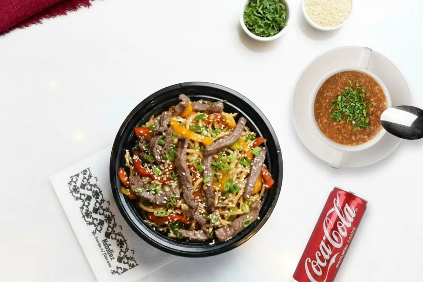 Sesame Noodlez + Hot And Sour Soup+ Cola