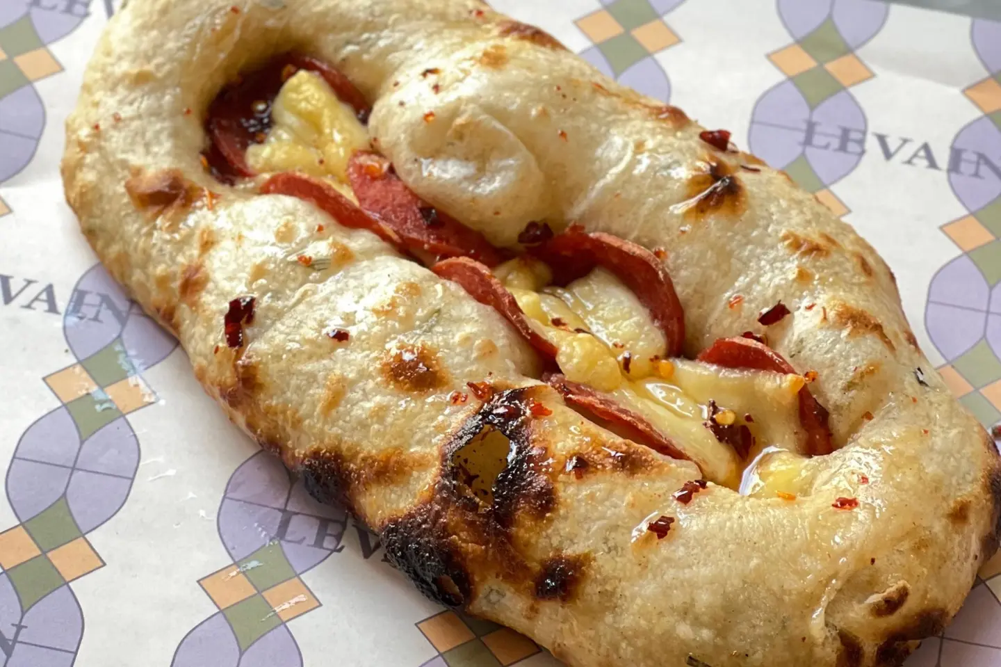 Pepperoni Spicy Honey Sourdough Focaccia