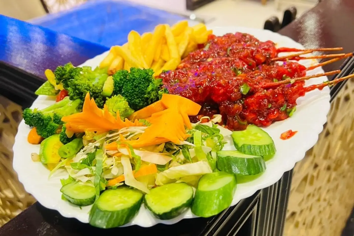 روبيان وراب دجاج