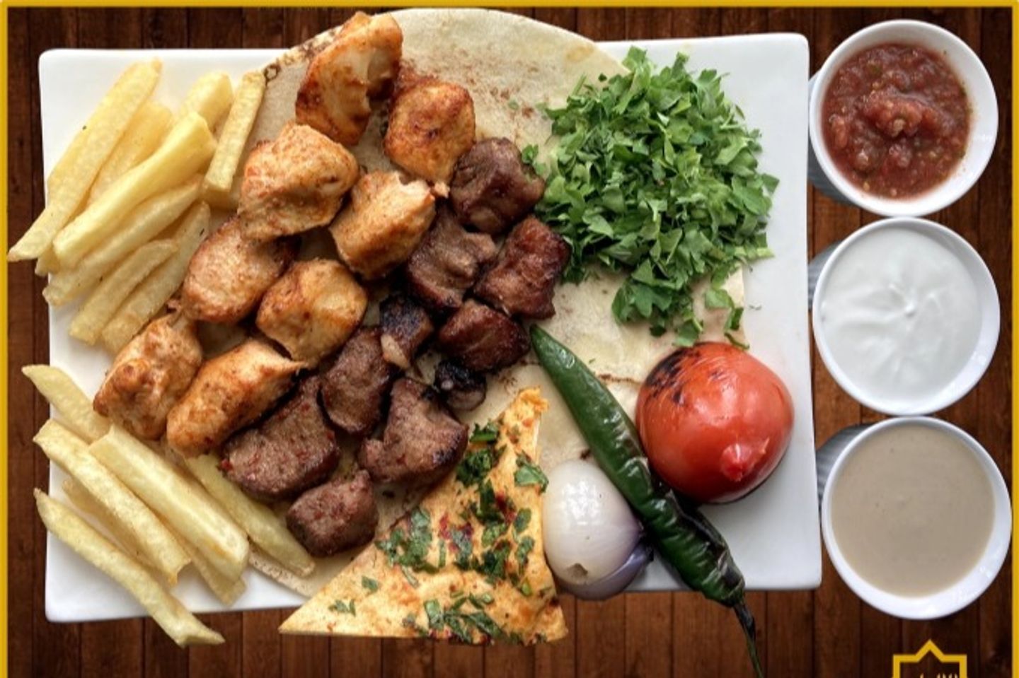 Mixed Awsal Meat And Chicken
