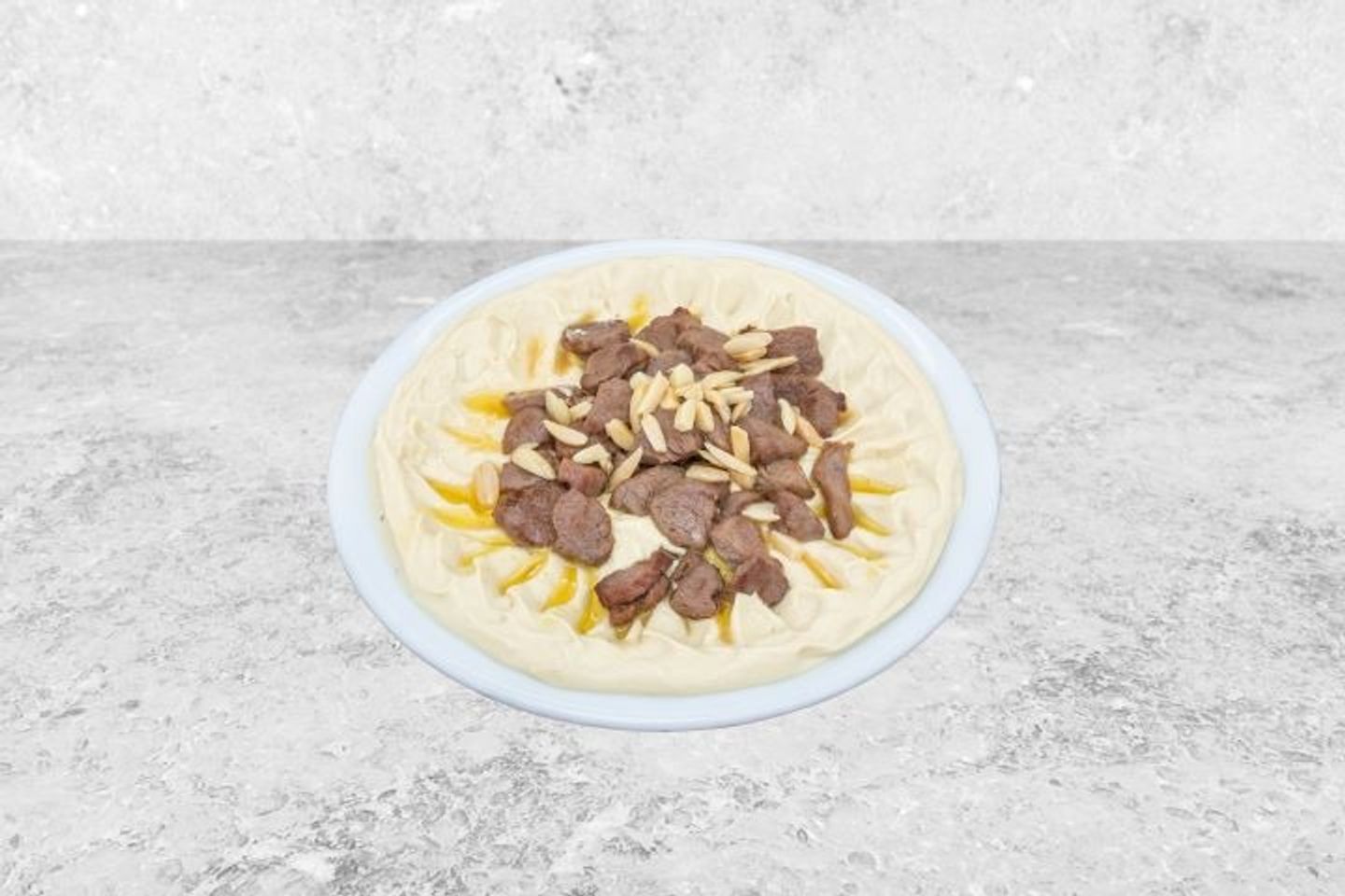 صحن لحم بالحمص