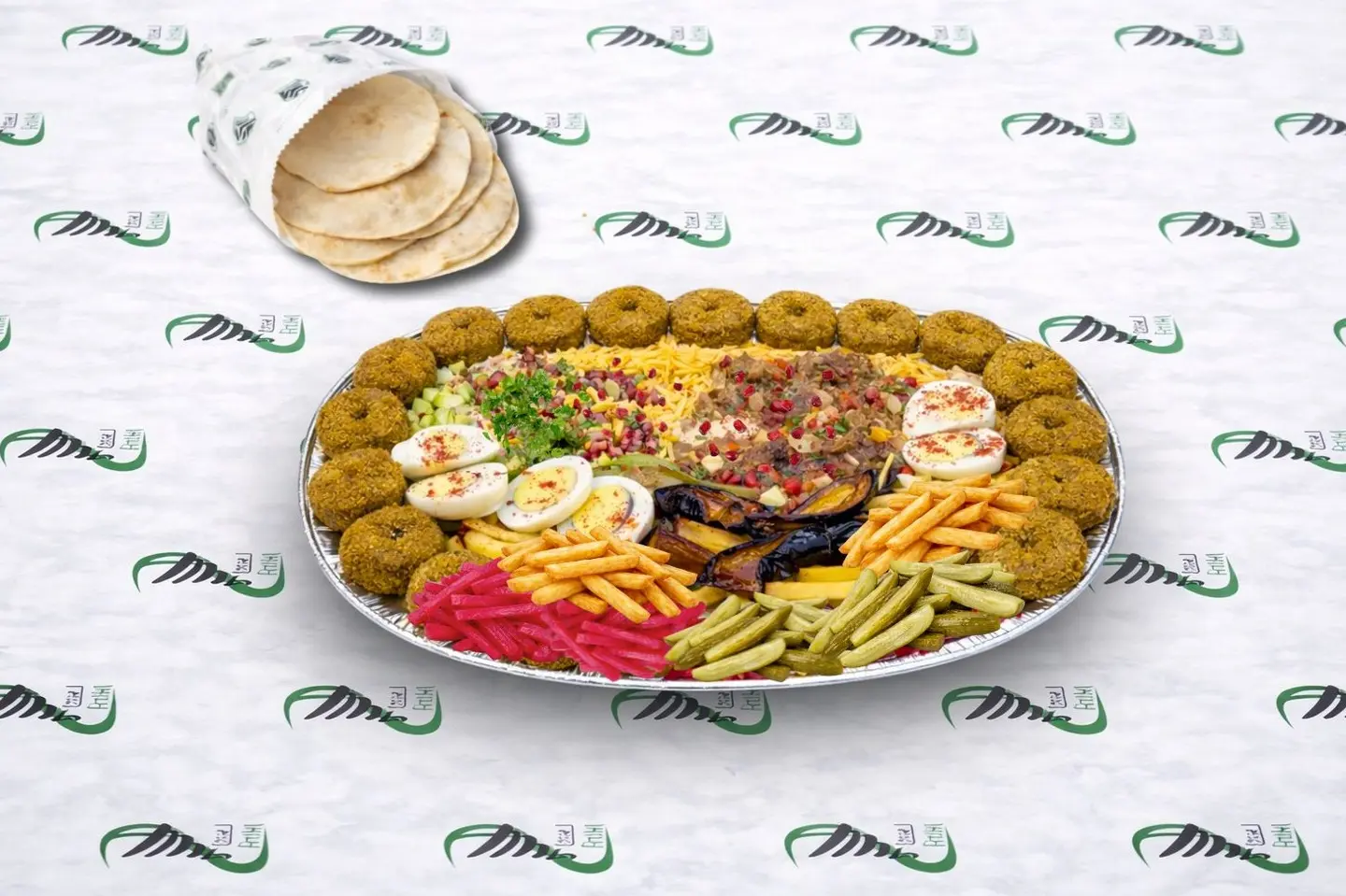 صحن فلافل كبير