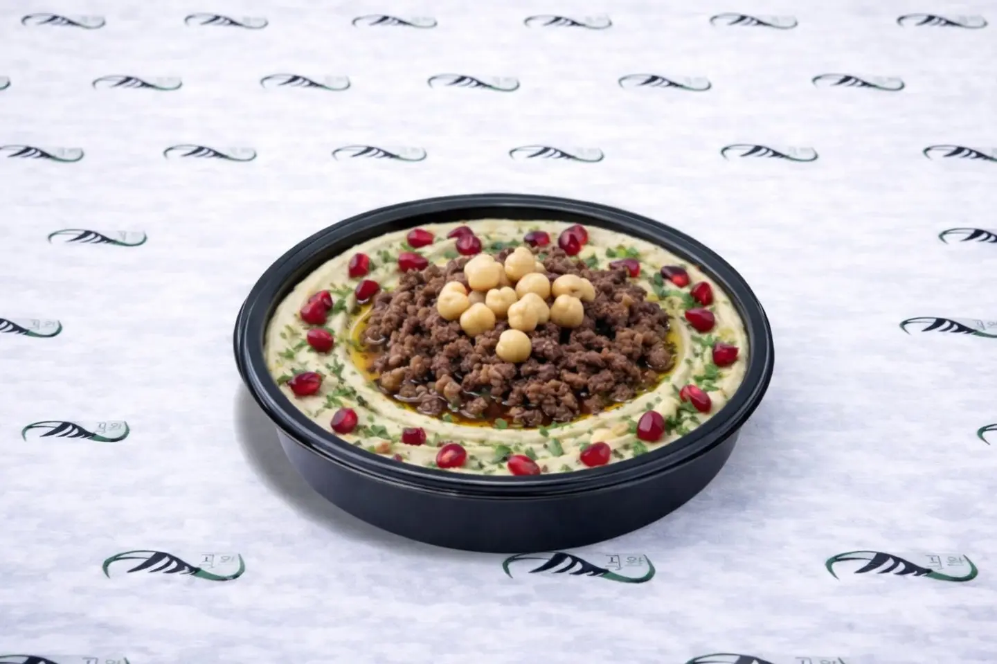 صحن حمص لحم