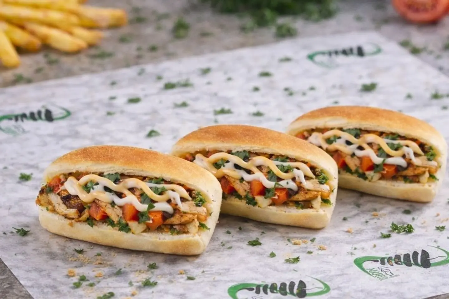 شاورما دجاج عراقي ميني ٣ قطع