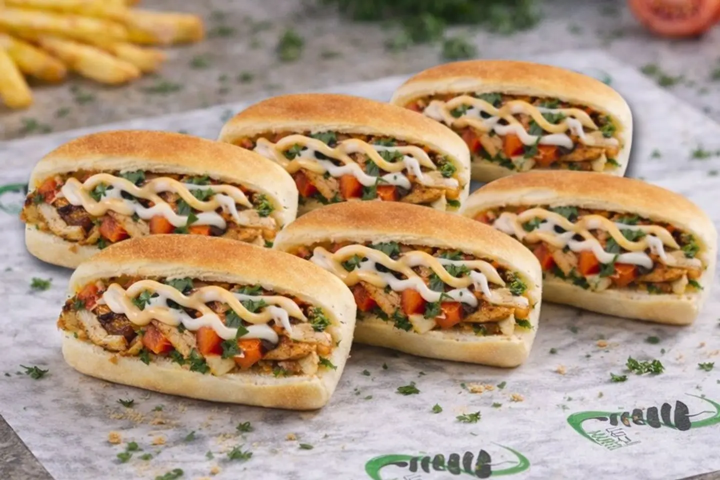 شاورما دجاج عراقي ميني ٦ قطع