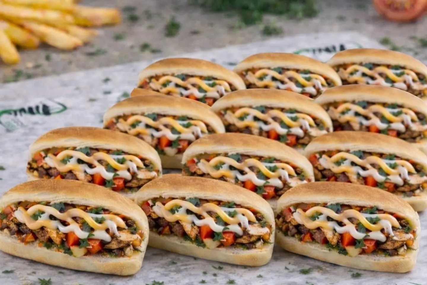 شاورما عراقي ميني دجاج ١٢ قطعة