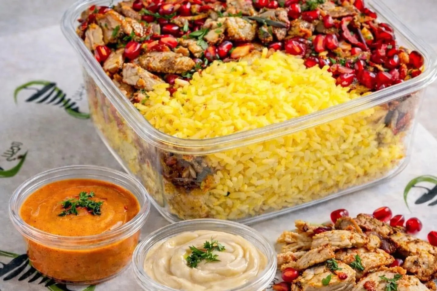 فتة شاورما دجاج بالرز