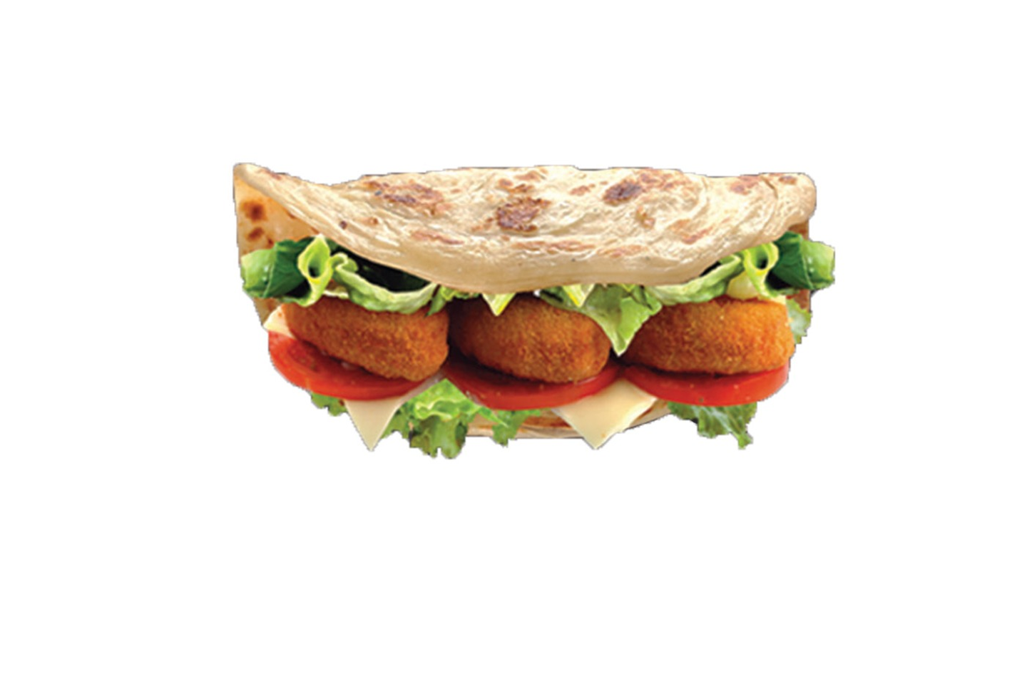 Chicken Nuggets Paratha