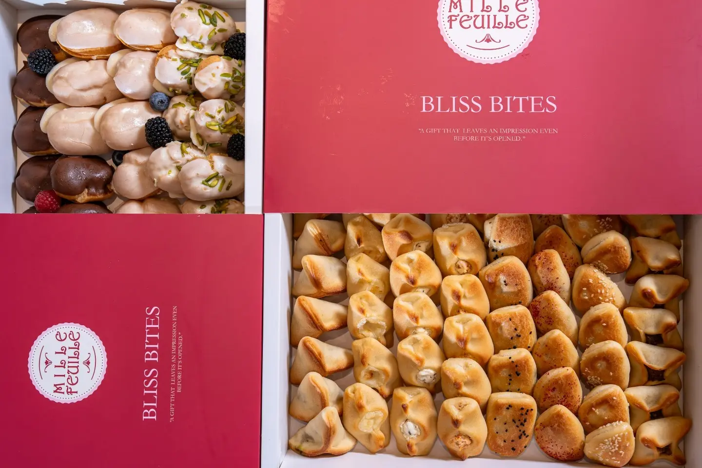 بوكس فطاير ٤٨ حبه + بوكس اكلير - ٢٤ حبه مجانا