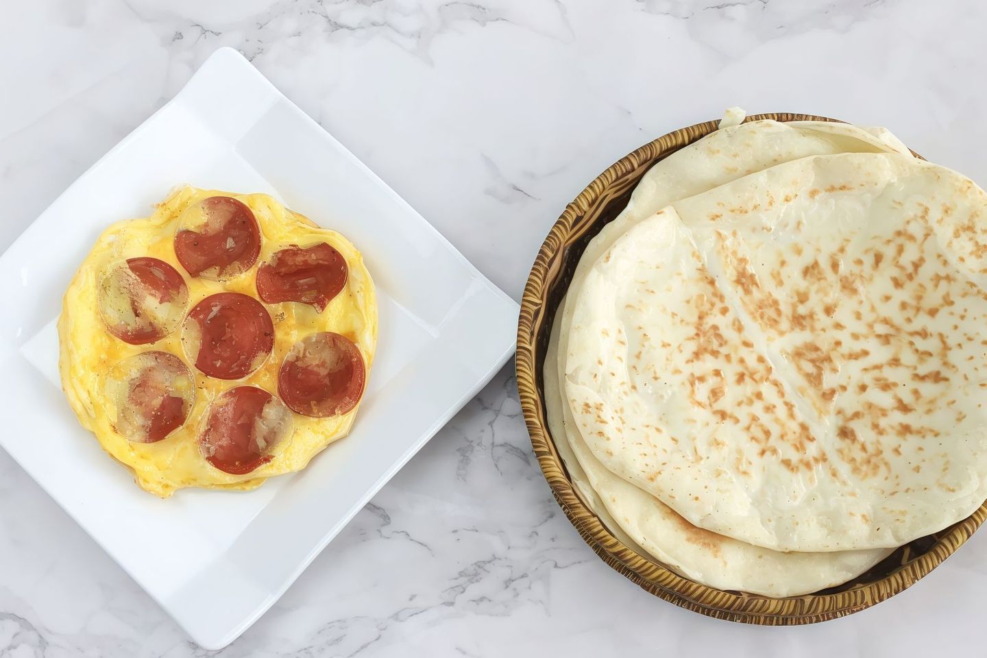 Pepperoni Fried Eggs