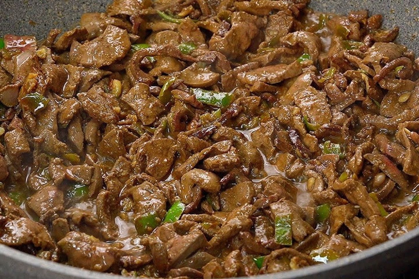 كبدة مع اللحم