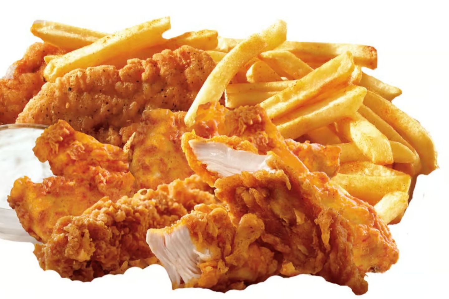 Chicken Stips With Fries  6 Pcs