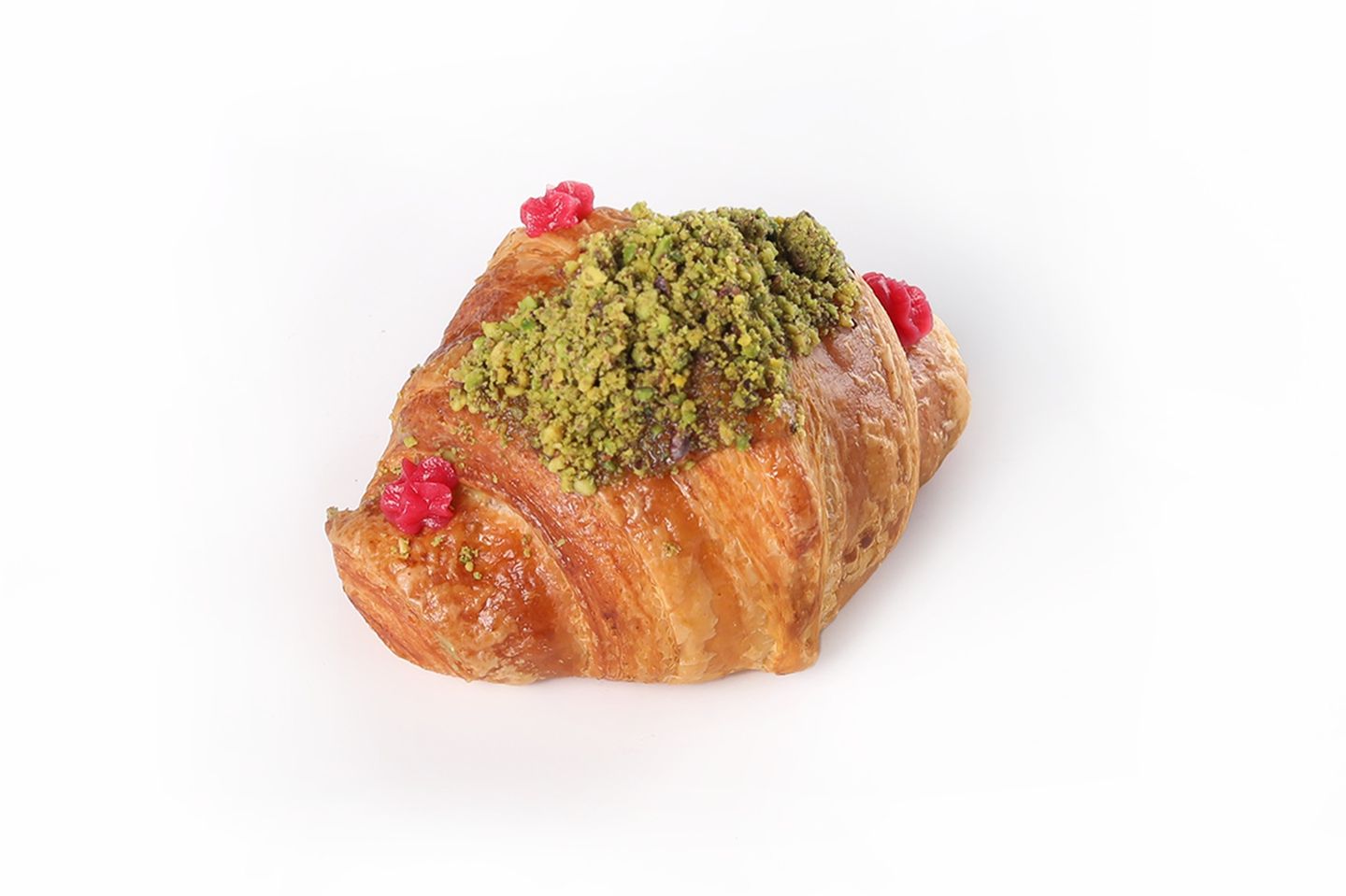 كروسان صغير فستق مع ورد