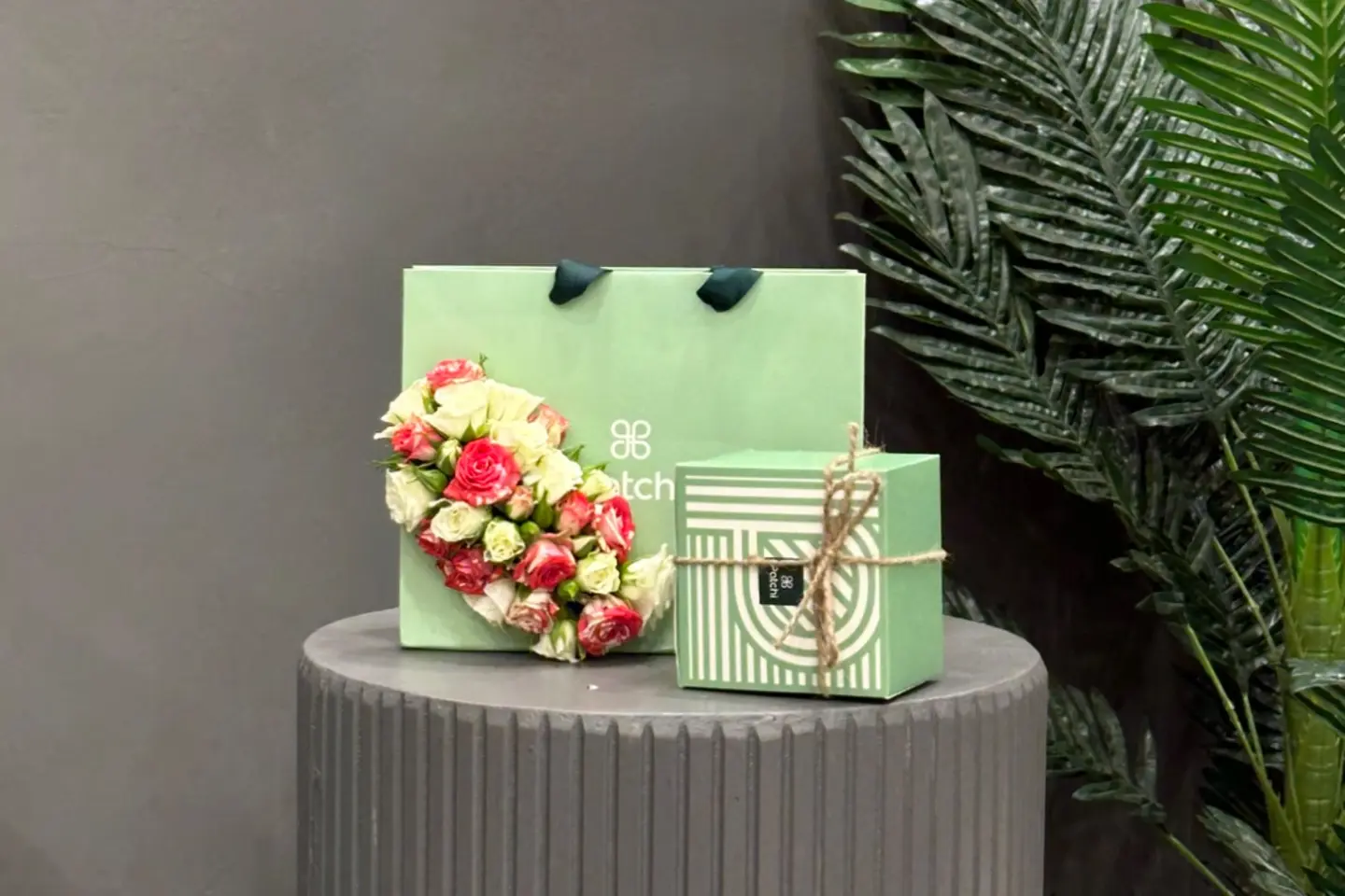 Patchi Chocolate With Flower Arrangement