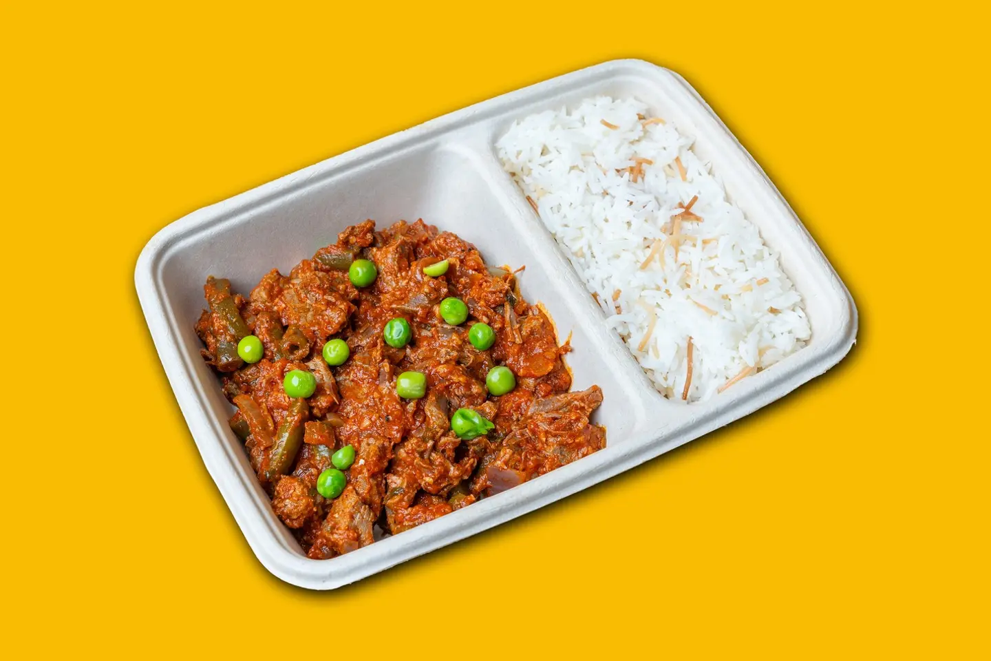 يخنة لحم مع الفاصوليا والأرز بالشعيرية