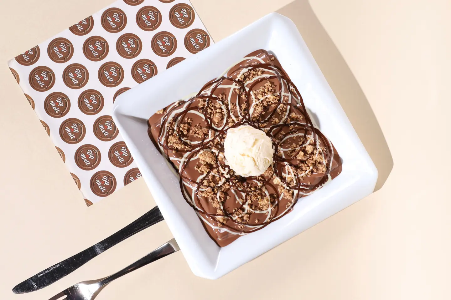 Crunchy Triple Chocolate Crepe