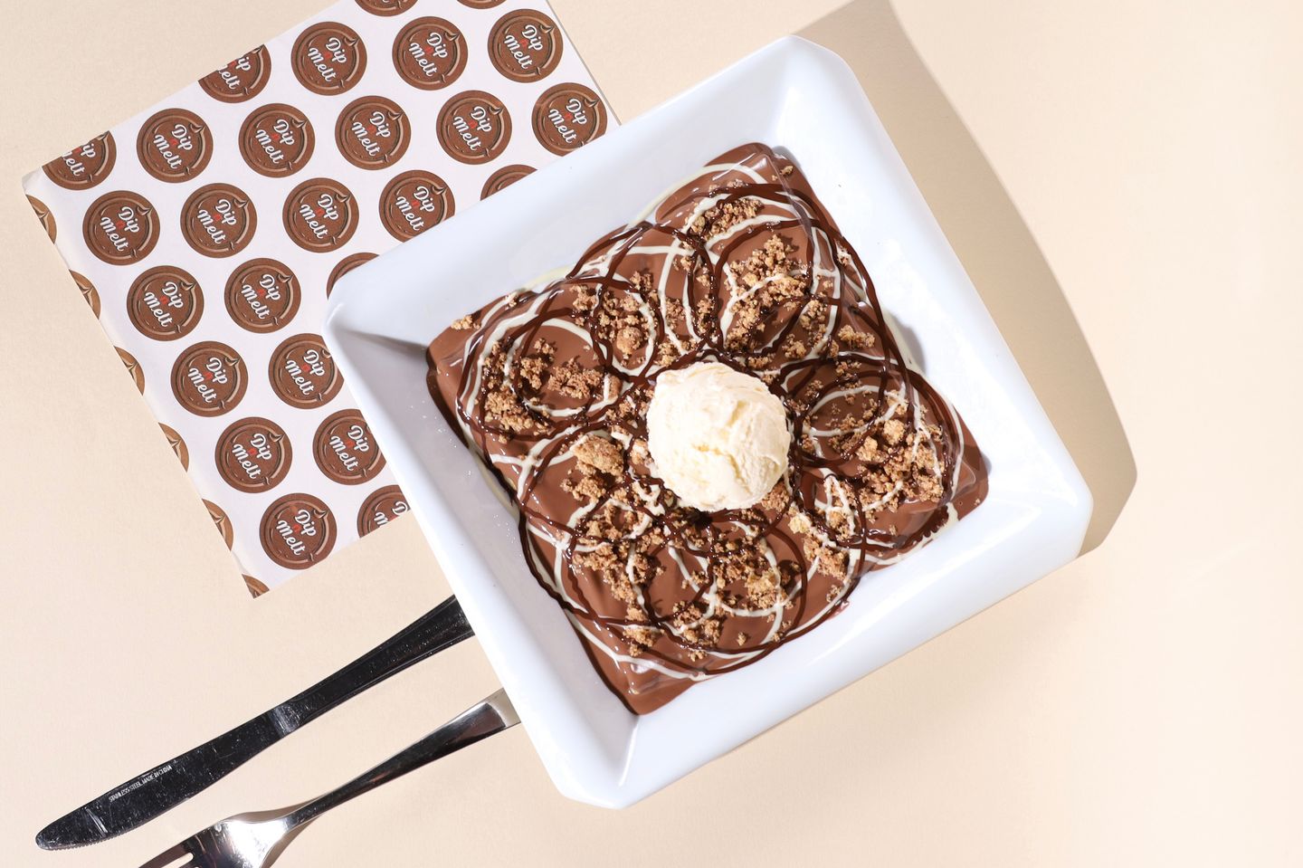 Crunchy Triple Chocolate Crepe