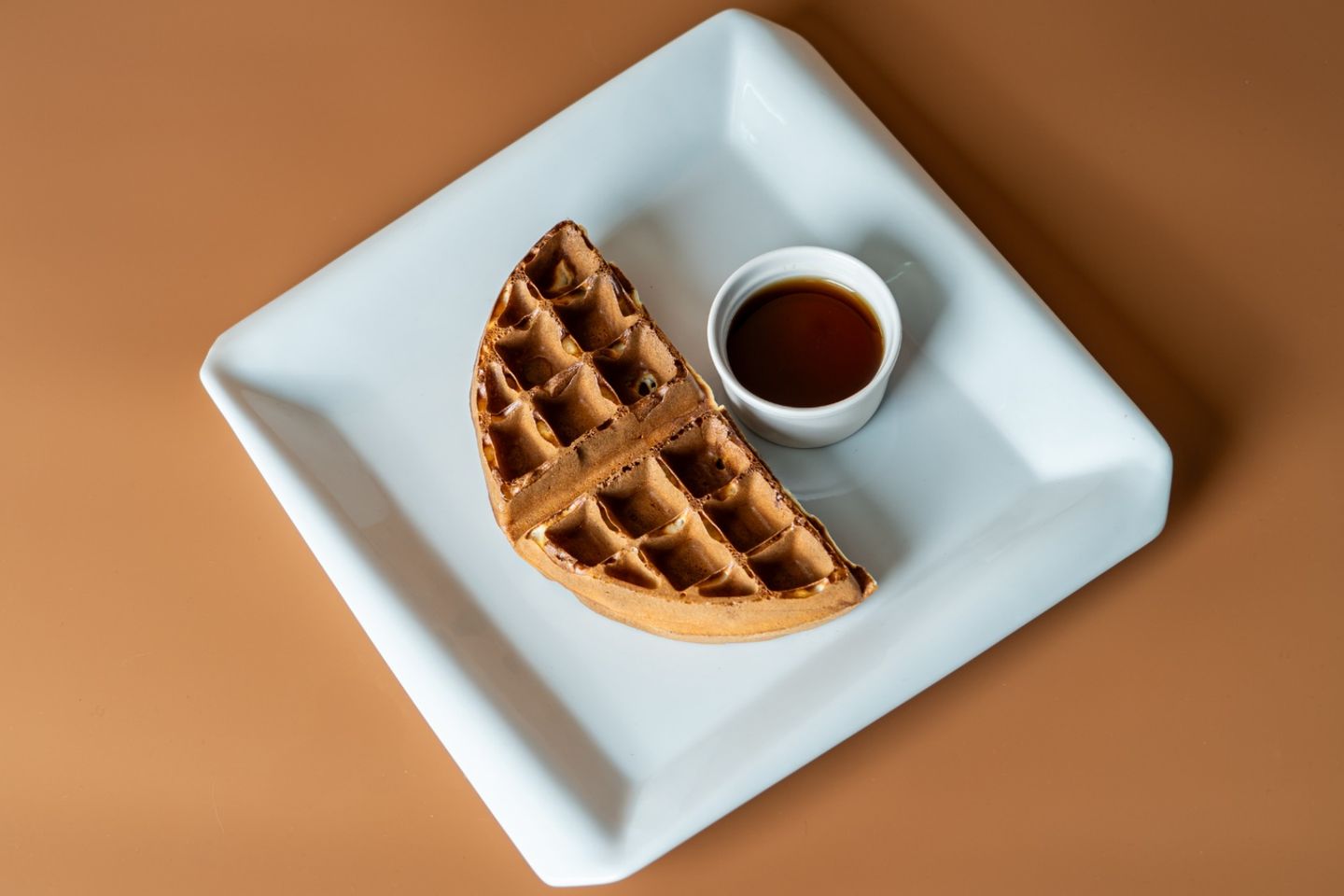 Waffle With Maple Syrup