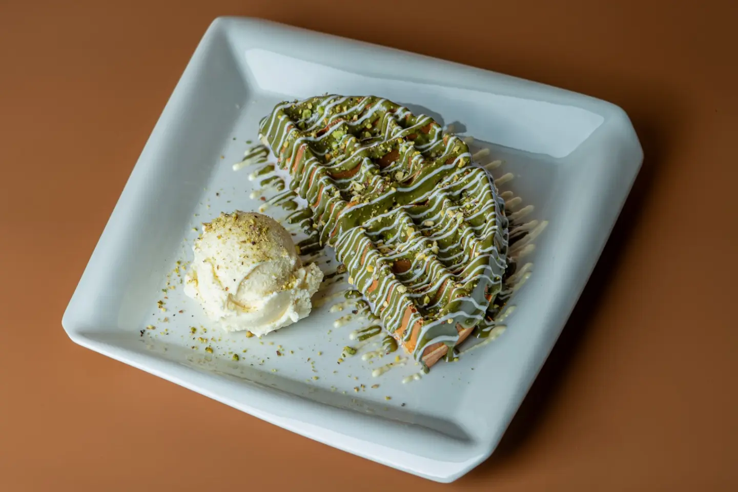 Pistachio Waffle