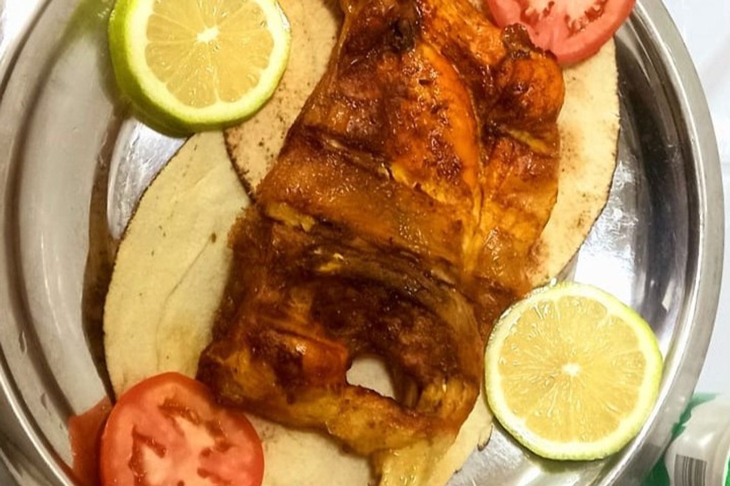 نصف دجاج مشوي