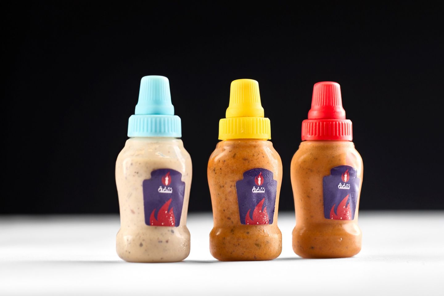 Humr And Tahina And Lahob Sos Sauce