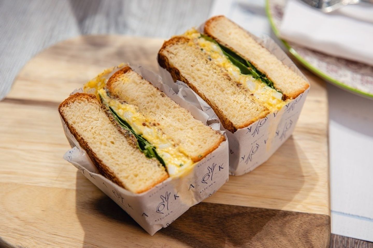 Egg Sandwich In Brioche Bread