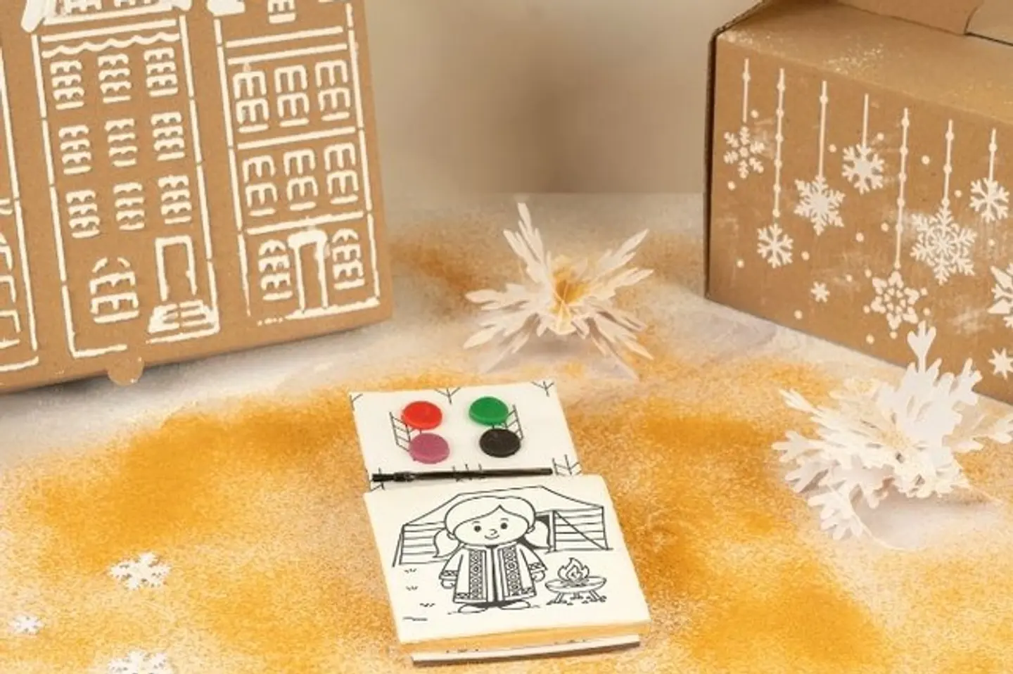 كوكيز الشتاء السعودي بشكل بنت للتلوين