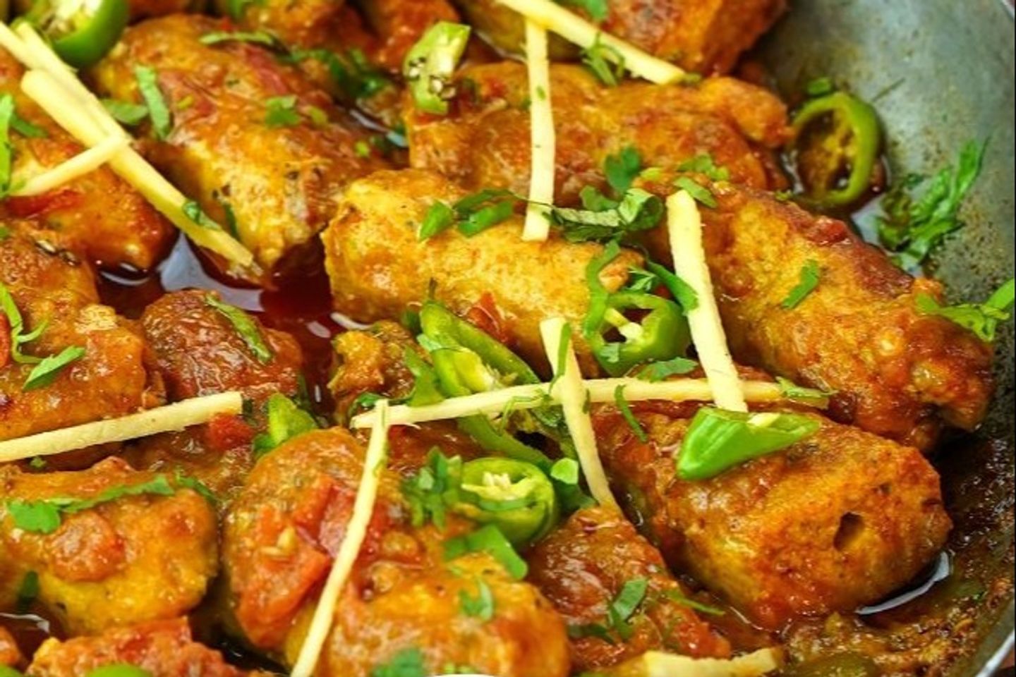 Reshmi Kebab Karahi