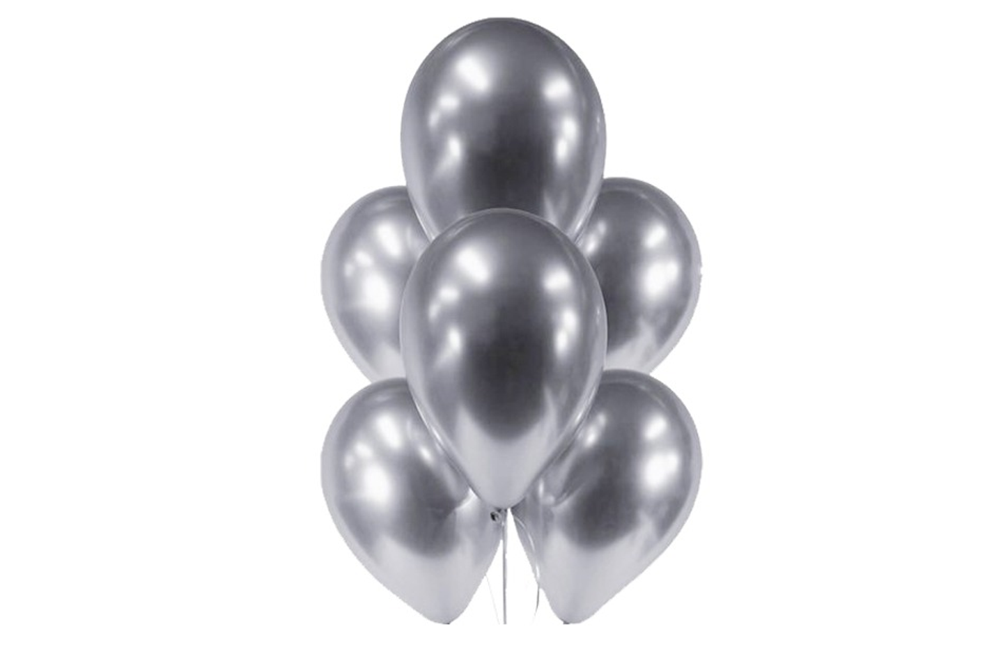 Silver Chrome Balloon Bouquet