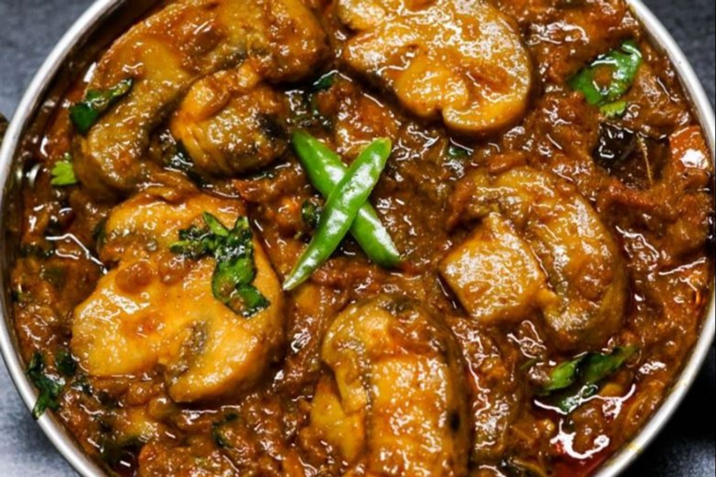 Mashroom Masala With Rotti
