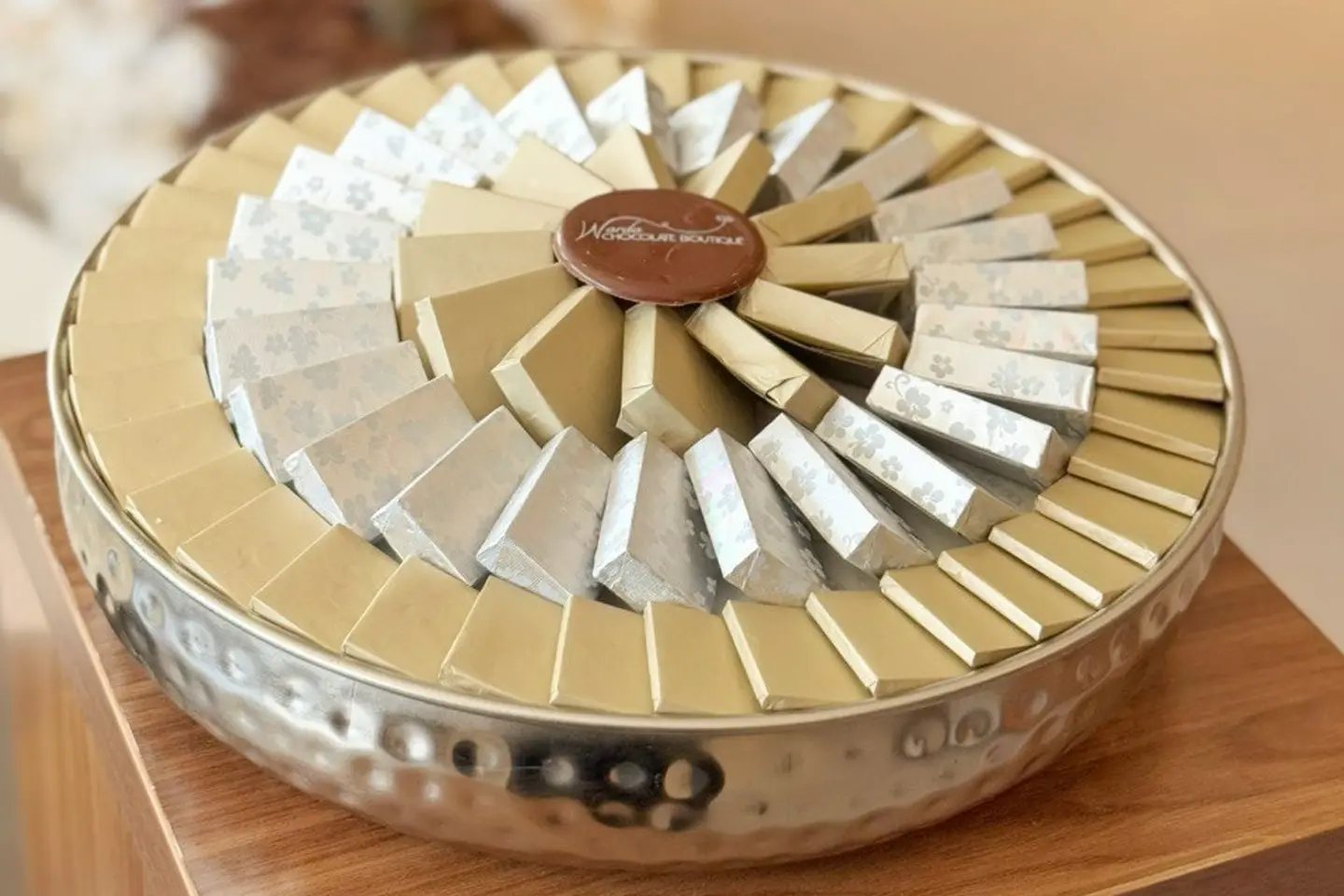 Silver Tray Cover Chocolate